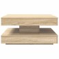 vidaXL Couchtisch 360-Grad Drehbar Sonoma-Eiche 70x70x34,5 cm vidaXL Couchtisch 360-Grad Drehbar Sonoma-Eiche 70x70x34,5 cm