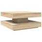 vidaXL Couchtisch 360-Grad Drehbar Sonoma-Eiche 70x70x34,5 cm vidaXL Couchtisch 360-Grad Drehbar Sonoma-Eiche 70x70x34,5 cm