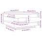vidaXL Couchtisch 360-Grad Drehbar Sonoma-Eiche 70x70x34,5 cm vidaXL Couchtisch 360-Grad Drehbar Sonoma-Eiche 70x70x34,5 cm