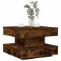 vidaXL Couchtisch 360-Grad Drehbar Räuchereiche 50x50x34,5 cm vidaXL Couchtisch 360-Grad Drehbar Räuchereiche 50x50x34,5 cm