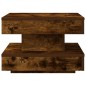 vidaXL Couchtisch 360-Grad Drehbar Räuchereiche 50x50x34,5 cm vidaXL Couchtisch 360-Grad Drehbar Räuchereiche 50x50x34,5 cm