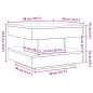 vidaXL Couchtisch 360-Grad Drehbar Räuchereiche 50x50x34,5 cm vidaXL Couchtisch 360-Grad Drehbar Räuchereiche 50x50x34,5 cm