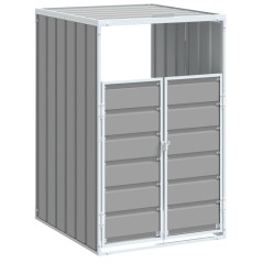 vidaXL Mülltonnenbox für 1 Tonne Grau 72x81x115 cm Stahl