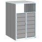 vidaXL Mülltonnenbox für 1 Tonne Grau 72x81x115 cm Stahl vidaXL Mülltonnenbox für 1 Tonne Grau 72x81x115 cm Stahl