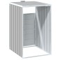 vidaXL Mülltonnenbox für 1 Tonne Grau 72x81x115 cm Stahl vidaXL Mülltonnenbox für 1 Tonne Grau 72x81x115 cm Stahl