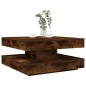 vidaXL Couchtisch 360-Grad Drehbar Räuchereiche 70x70x34,5 cm vidaXL Couchtisch 360-Grad Drehbar Räuchereiche 70x70x34,5 cm