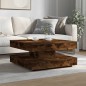 vidaXL Couchtisch 360-Grad Drehbar Räuchereiche 70x70x34,5 cm vidaXL Couchtisch 360-Grad Drehbar Räuchereiche 70x70x34,5 cm