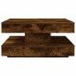 vidaXL Couchtisch 360-Grad Drehbar Räuchereiche 70x70x34,5 cm vidaXL Couchtisch 360-Grad Drehbar Räuchereiche 70x70x34,5 cm
