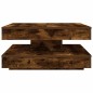 vidaXL Couchtisch 360-Grad Drehbar Räuchereiche 70x70x34,5 cm vidaXL Couchtisch 360-Grad Drehbar Räuchereiche 70x70x34,5 cm