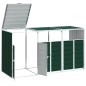 vidaXL Mülltonnenbox für 3 Tonnen Grün 216x81x115 cm Stahl vidaXL Mülltonnenbox für 3 Tonnen Grün 216x81x115 cm Stahl