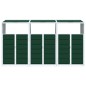 vidaXL Mülltonnenbox für 3 Tonnen Grün 216x81x115 cm Stahl vidaXL Mülltonnenbox für 3 Tonnen Grün 216x81x115 cm Stahl