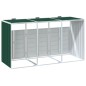 vidaXL Mülltonnenbox für 3 Tonnen Grün 216x81x115 cm Stahl vidaXL Mülltonnenbox für 3 Tonnen Grün 216x81x115 cm Stahl