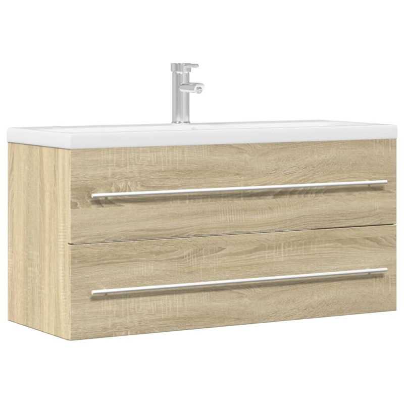 vidaXL Waschbeckenunterschrank Sonoma-Eiche 100x38,5x48 cm vidaXL Waschbeckenunterschrank Sonoma-Eiche 100x38,5x48 cm