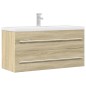 vidaXL Waschbeckenunterschrank Sonoma-Eiche 100x38,5x48 cm vidaXL Waschbeckenunterschrank Sonoma-Eiche 100x38,5x48 cm