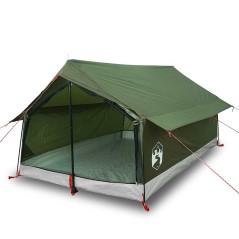 vidaXL Campingzelt 2 Personen Olivgrün Wasserdicht
