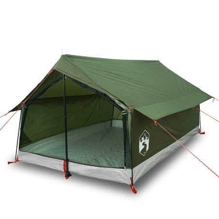 vidaXL Campingzelt 2 Personen Olivgrün Wasserdicht
