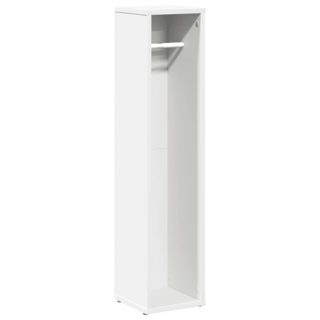 vidaXL Badezimmerschrank mit Rollenhalter Weiß 20,5x20x90 cm