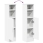 vidaXL Badezimmerschrank mit Rollenhalter Weiß 20,5x22x90 cm vidaXL Badezimmerschrank mit Rollenhalter Weiß 20,5x22x90 cm