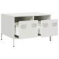 vidaXL TV-Schrank Weiß 68x50x43,5 cm Kaltgewalzter Stahl vidaXL TV-Schrank Weiß 68x50x43,5 cm Kaltgewalzter Stahl