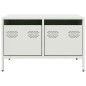 vidaXL TV-Schrank Weiß 68x50x43,5 cm Kaltgewalzter Stahl vidaXL TV-Schrank Weiß 68x50x43,5 cm Kaltgewalzter Stahl