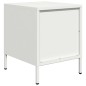 vidaXL Nachttische 2 Stk. Weiß 35x39x43,5 cm Stahl