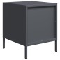 vidaXL Nachttisch Anthrazit 35x39x43,5 cm Stahl