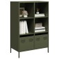 vidaXL Highboard Olivgrün 68x39x103,5 cm Stahl vidaXL Highboard Olivgrün 68x39x103,5 cm Stahl