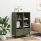vidaXL Highboard Olivgrün 68x39x103,5 cm Stahl vidaXL Highboard Olivgrün 68x39x103,5 cm Stahl