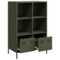 vidaXL Highboard Olivgrün 68x39x103,5 cm Stahl vidaXL Highboard Olivgrün 68x39x103,5 cm Stahl