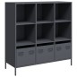 vidaXL Highboard Anthrazit 101,5x39x103,5 cm Stahl vidaXL Highboard Anthrazit 101,5x39x103,5 cm Stahl