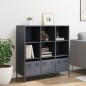 vidaXL Highboard Anthrazit 101,5x39x103,5 cm Stahl vidaXL Highboard Anthrazit 101,5x39x103,5 cm Stahl