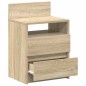vidaXL Nachttische 2 Stk. mit 2 Schubladen Sonoma-Eiche 40x33x60 cm