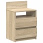 vidaXL Nachttische 2 Stk. mit 2 Schubladen Sonoma-Eiche 40x33x60 cm