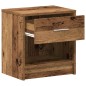 vidaXL Nachttische 2 Stk. mit Schublade Altholz-Optik 39x28x41 cm