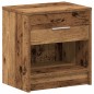 vidaXL Nachttische 2 Stk. mit Schublade Altholz-Optik 39x28x41 cm