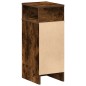 vidaXL Nachttische 2 Stk. mit Schublade Räuchereiche 25x31x66 cm