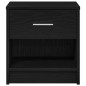 vidaXL Nachttisch mit Schublade Schwarz 39x28x41 cm