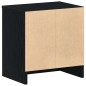 vidaXL Nachttisch mit Schublade Schwarz 39x28x41 cm