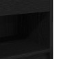 vidaXL Nachttisch mit Schublade Schwarz 39x28x41 cm