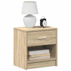 vidaXL Nachttisch mit Schublade Sonoma-Eiche 39x28x41 cm