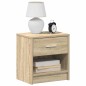 vidaXL Nachttisch mit Schublade Sonoma-Eiche 39x28x41 cm