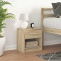 vidaXL Nachttisch mit Schublade Sonoma-Eiche 39x28x41 cm