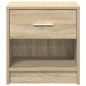 vidaXL Nachttisch mit Schublade Sonoma-Eiche 39x28x41 cm