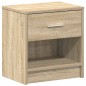 vidaXL Nachttisch mit Schublade Sonoma-Eiche 39x28x41 cm