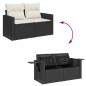 vidaXL 8-tlg. Garten-Sofagarnitur mit Kissen Schwarz Poly Rattan vidaXL 8-tlg. Garten-Sofagarnitur mit Kissen Schwarz Poly Rattan