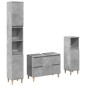 vidaXL 3-tlg. Badmöbel-Set Betongrau Holzwerkstoff vidaXL 3-tlg. Badmöbel-Set Betongrau Holzwerkstoff
