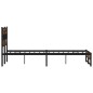 vidaXL Metallbett ohne Matratze Räuchereiche 140x190 cm vidaXL Metallbett ohne Matratze Räuchereiche 140x190 cm