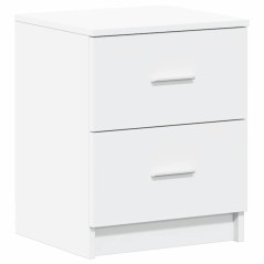 vidaXL Nachttisch mit 2 Schubladen Weiß 40x36x50 cm