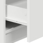 vidaXL Nachttisch mit 2 Schubladen Weiß 40x36x50 cm
