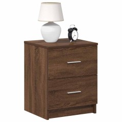 vidaXL Nachttische 2 Stk. mit 2 Schubladen Eichen-Optik 40x36x50 cm